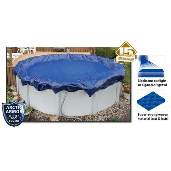 Arctic Armor 15 Year 18' Round Above Ground Swimming Pool Winter Covers AR478300 - main